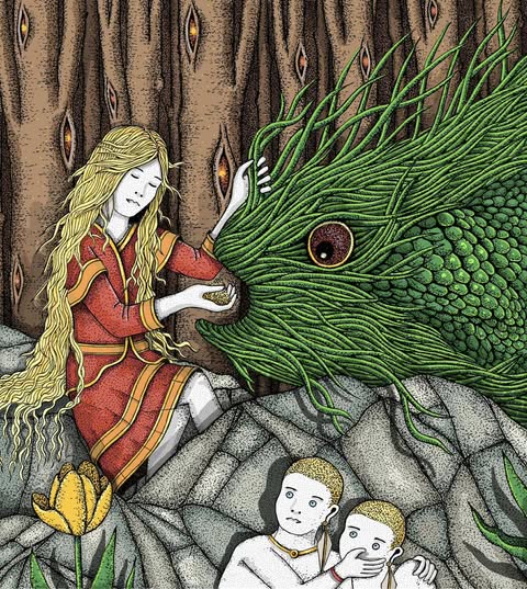 The Hungry Thing — color illustration by Norbert Somosi